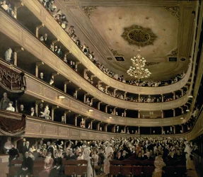 El auditorio del antiguo teatro del castillo, 1888